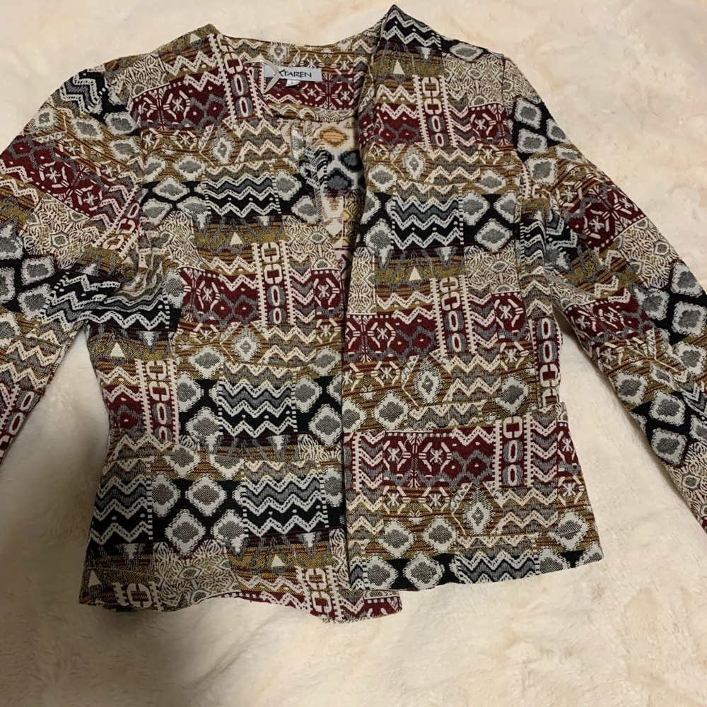 Aztec print jacket